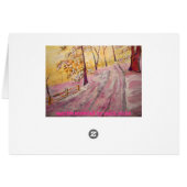 sunrise snowfall cards (Back Horizontal)