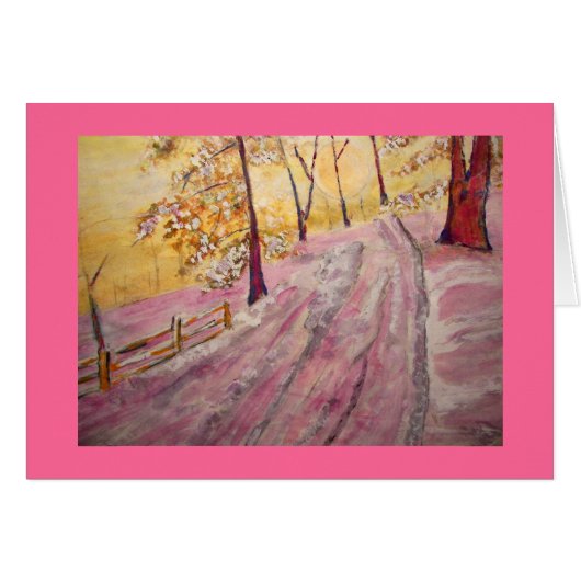 sunrise snowfall cards (Front Horizontal)