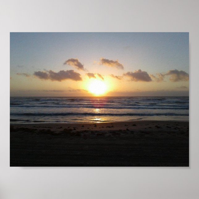 Sunrise South Padre Island Beach Poster (Front)
