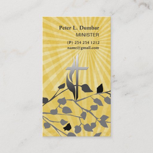 Customizable Sunrise Spiritual Christian Cross Business Card Templates