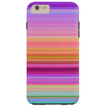 Sunrise Stripes Tough Iphone 6 Plus Case by Quirina at Zazzle