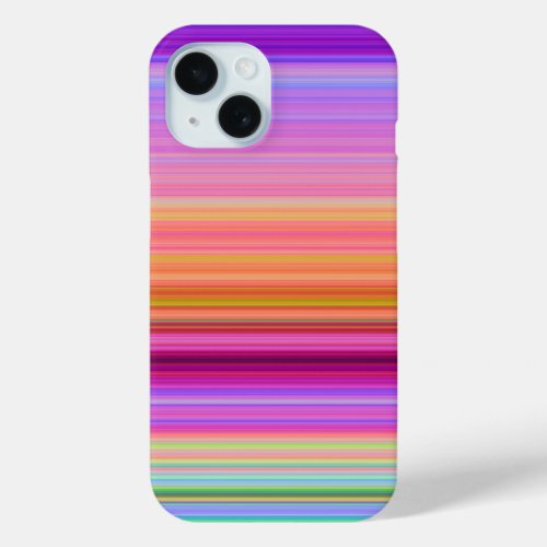 Sunrise Stripes iPhone 15 Case