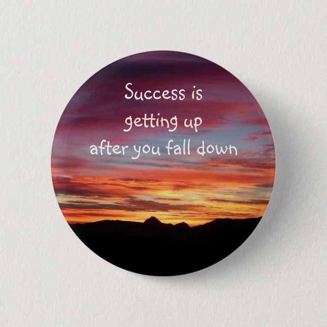 Sunrise Success badge/button Pinback Button (Front)