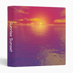 Sunrise Sunset (1in) 3 Ring Binder