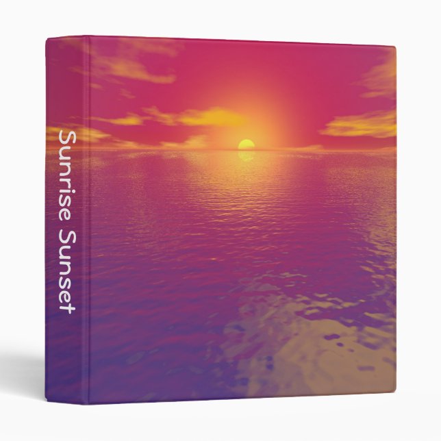 Sunrise Sunset (1in) 3 Ring Binder (Front/Spine)
