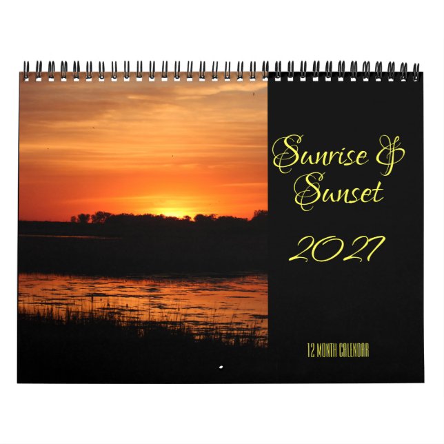 Sunrise & Sunset 2027 Wall Calendar (Cover)