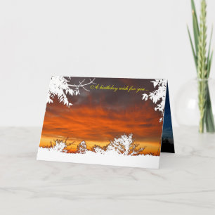 Sunrise/Sunset - A birthday wish for you... Card
