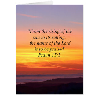 Sunrise Sunset Bible Verse Card