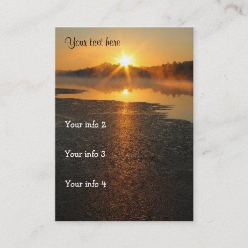 Sunrise Sunset business card