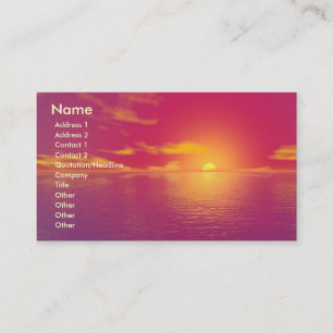 Sunrise Sunset Business Card