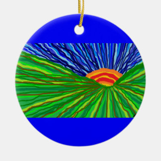 Sunrise/Sunset Ceramic Ornament