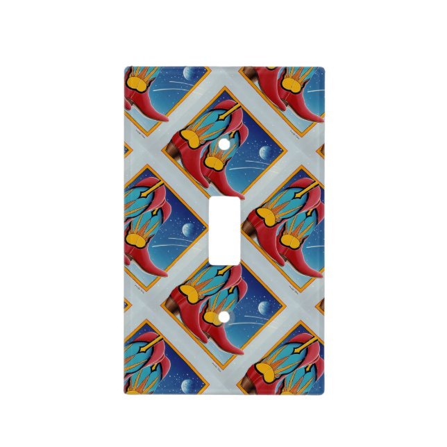 Sunrise Sunset Cowboy Boots Light Swith Cover (Front)