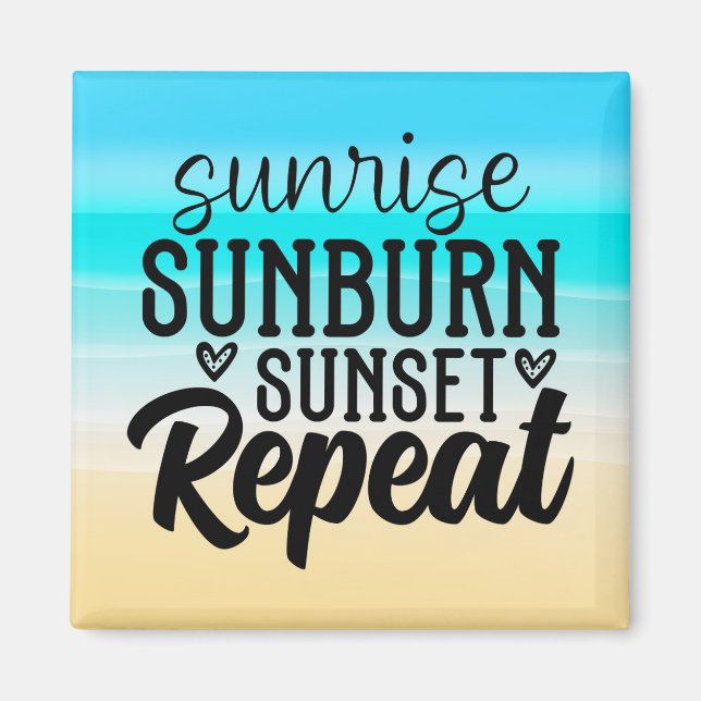 Sunrise Sunset Cruise Door Magnet (Front)