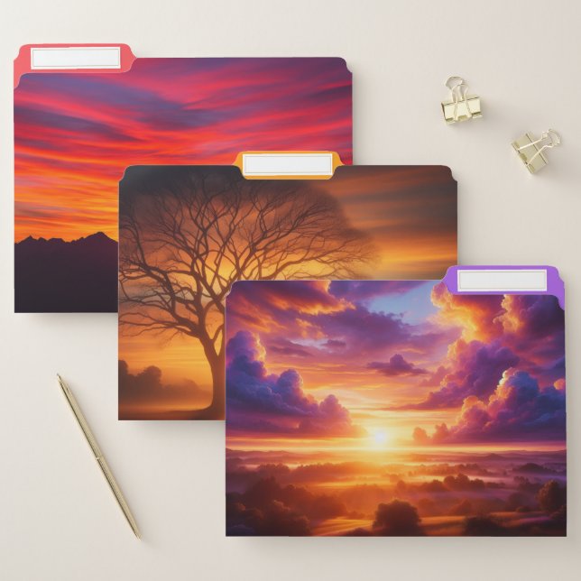 Sunrise Sunset File Folder (Set)