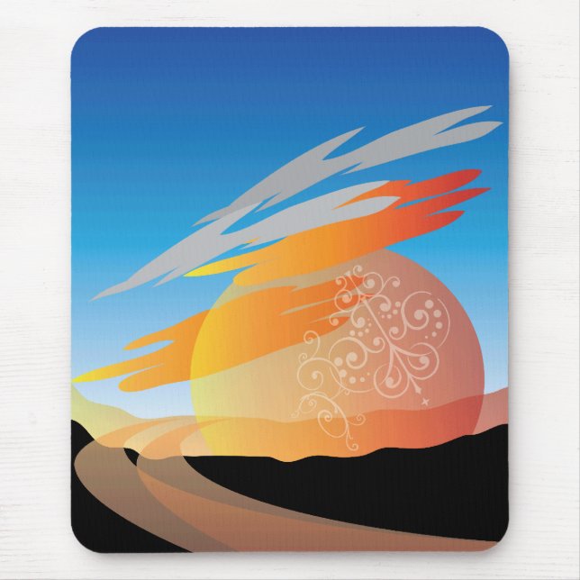 sunrise sunset mouse pad (Front)