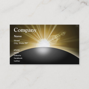 Sunrise Sunset Planet Business Card