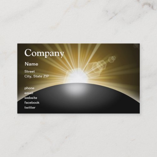 Sunrise Sunset Planet Business Cards
