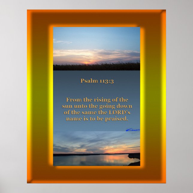 Sunrise Sunset Poster (Front)