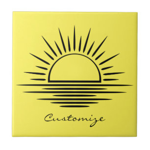 Sunrise/Sunset Reflection Thunder_Cove Ceramic Tile