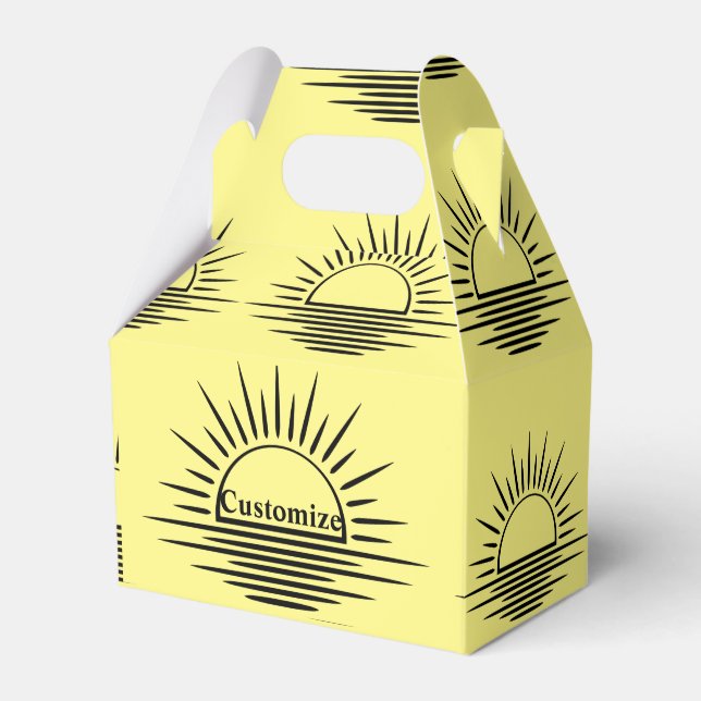 Sunrise/Sunset Reflection Thunder_Cove Favor Boxes (Front Side)