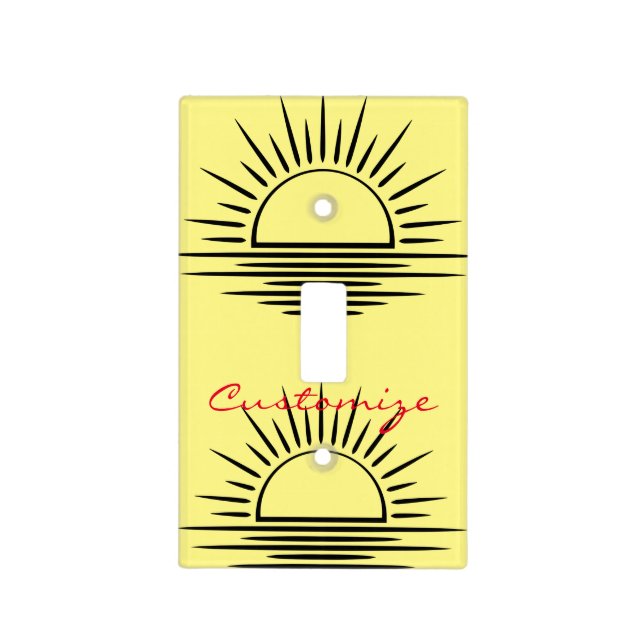 Sunrise/Sunset Reflection Thunder_Cove Light Switch Cover (Front)