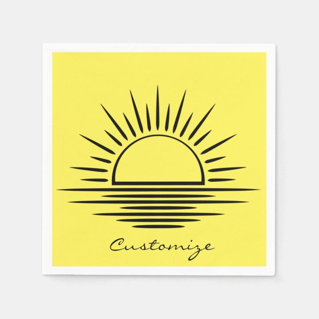 Sunrise/Sunset Reflection Thunder_Cove Napkins (Front)