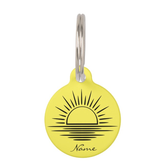Sunrise/Sunset Reflection Thunder_Cove Pet ID Tag (Front)