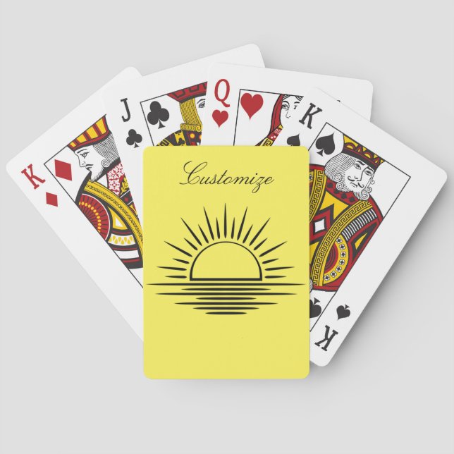 Sunrise/Sunset Reflection Thunder_Cove Poker Cards (Back)