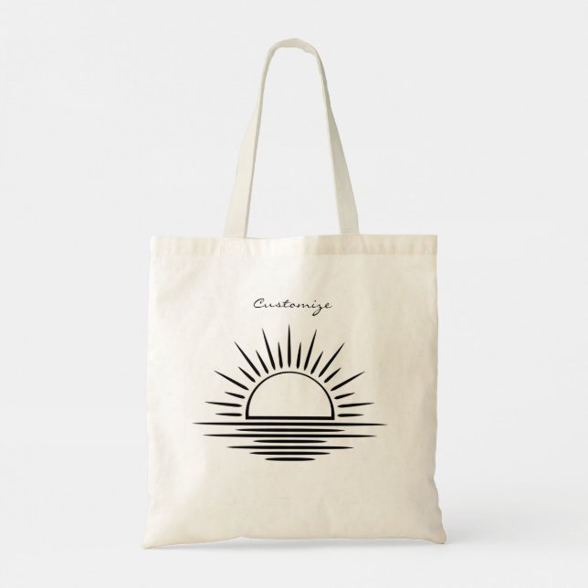 Sunrise/Sunset Reflection Thunder_Cove Tote Bag (Back)