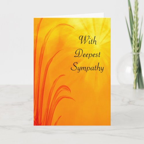 Sunrise Sunset Sympathy Greeting Card