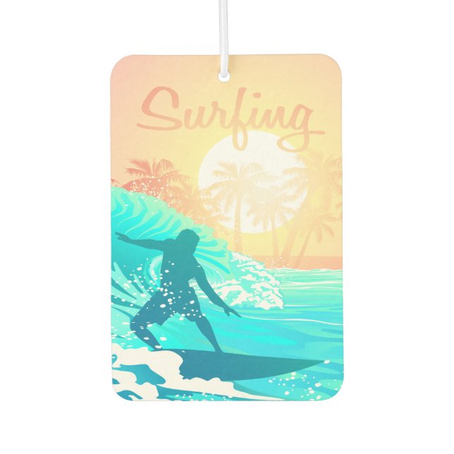 Sunrise Surfer Air Freshener (Front)