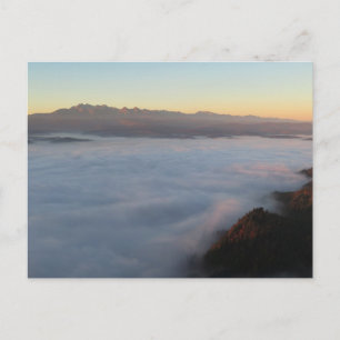 Sunrise Tatras view from Pieniny Postcard