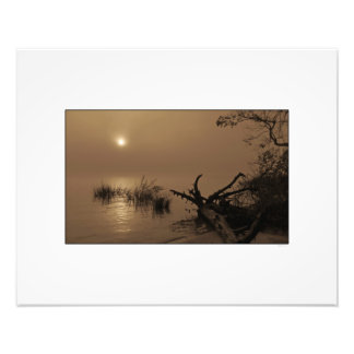 Sunrise through Fog on Winyah Bay Photo Print