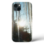 Sunrise Through Icicles Winter Nature Photography iPhone 13 Case