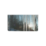 Sunrise Through Icicles Winter Nature Photography Checkbook Cover