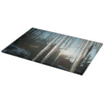 Sunrise Through Icicles Winter Nature Photography Cutting Board