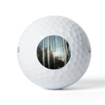 Sunrise Through Icicles Winter Nature Photography Golf Balls