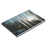Sunrise Through Icicles Winter Nature Photography Guest Book