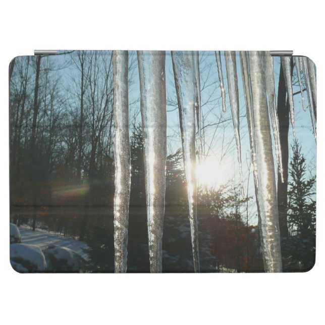Sunrise Through Icicles Winter Nature Photography iPad Air Cover (Horizontal)