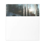 Sunrise Through Icicles Winter Nature Photography Notepad