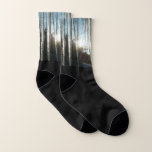 Sunrise Through Icicles Winter Nature Photography Socks