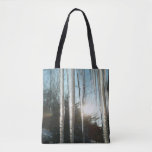 Sunrise Through Icicles Winter Nature Photography Tote Bag