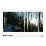 Sunrise Through Icicles Winter Nature Photography Wall Sticker
