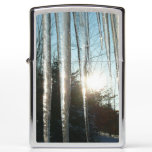 Sunrise Through Icicles Winter Nature Photography Zippo Lighter