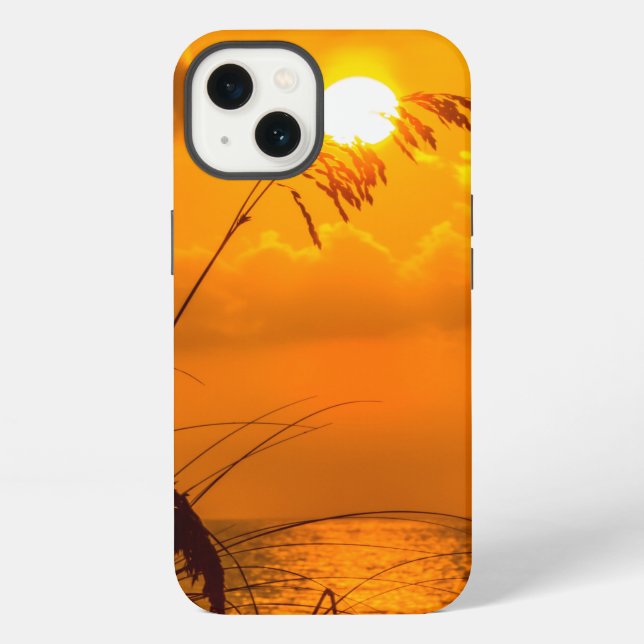 Sunrise through the grass iphone case (Back)