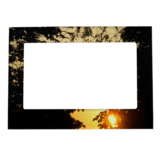 Sunrise Through The Trees Photo Frame Magnet (Front)