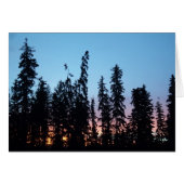 Sunrise through trees card (Front Horizontal)