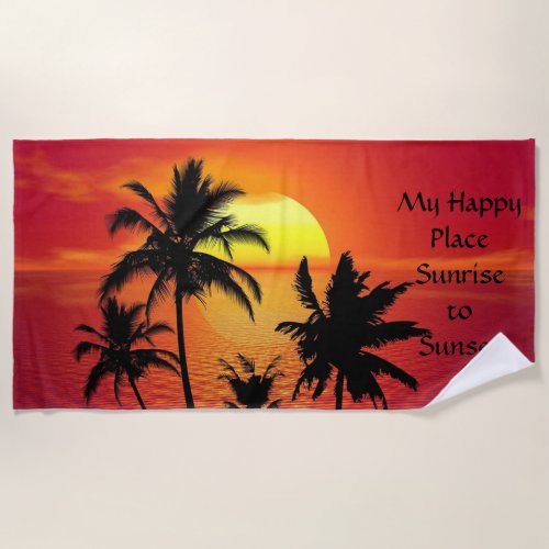 Sunrise to Sunset Beach Towel