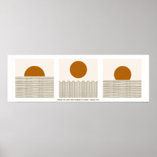 "Sunrise to Sunset Praise" | Scripture Art Matte Poster