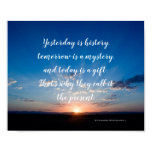 Sunrise Today Is A Gift Inspirational Quote Poster Sunrise Today Is A Gift Inspirational Quote Poster